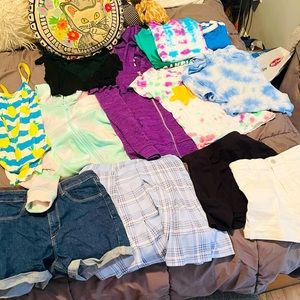 GIRLS SUMMER CLOTHES MIX Size 10-12